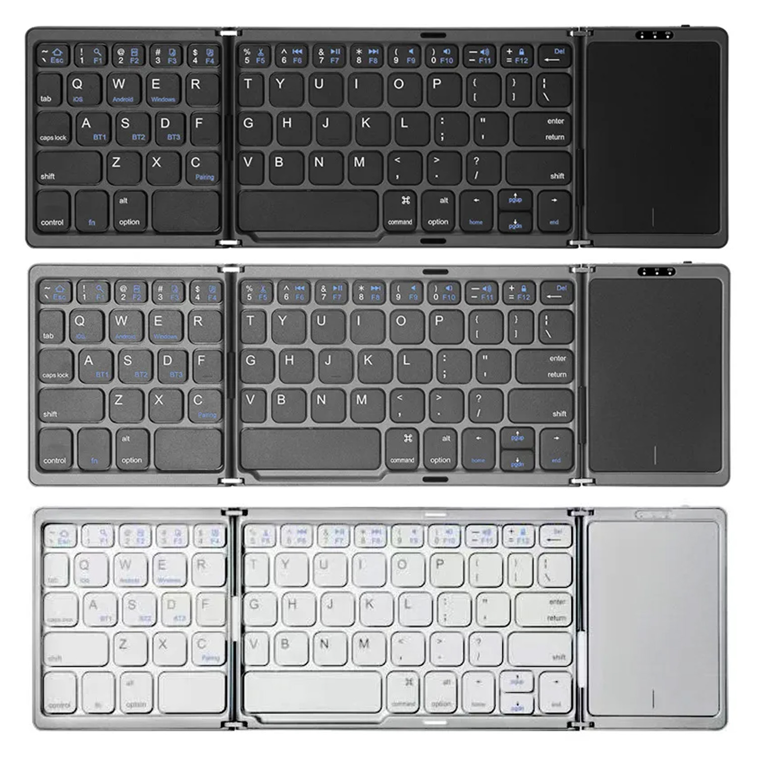 Gaming Console For Ipad - Teclado Bluetooth Plegable en 3 Partes