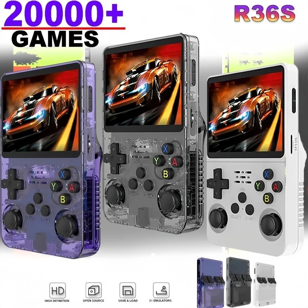 Gaming Console X80 - Mini consola de videojuegos portátil R36S,