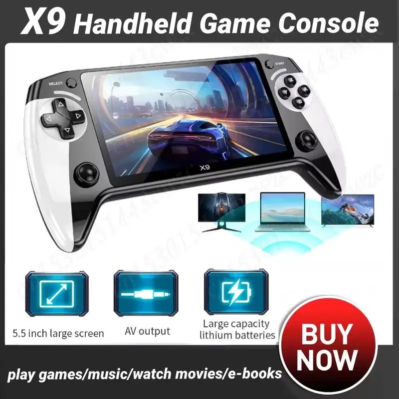 Gaming Console Emulator - Consola de Videojuegos Portátil X9 con