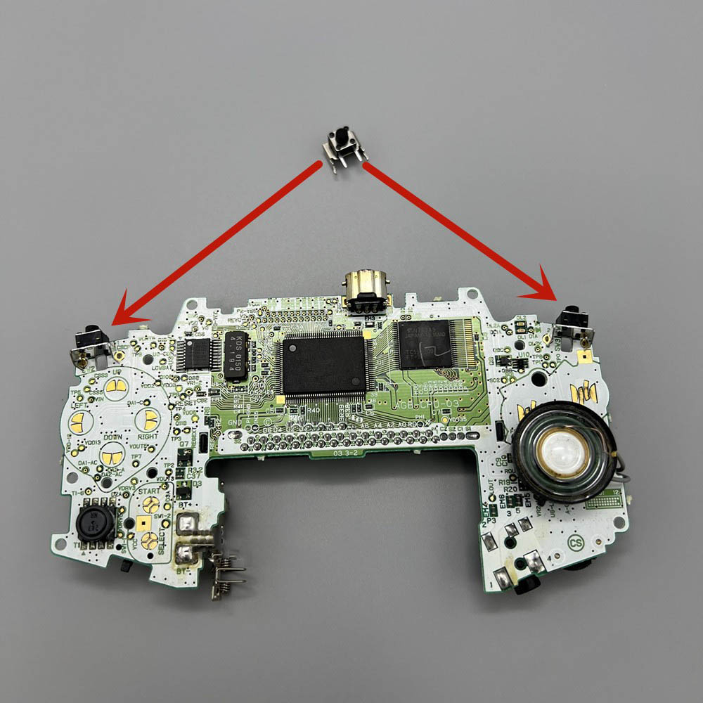 Gaming Console Buttons - Para consola de juegos GBA, placa