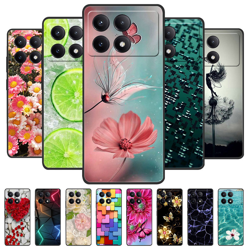 Gaming Console X6 - Funda de silicona negra para teléfono