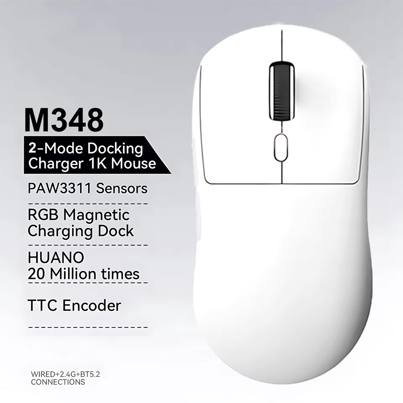 Gaming Console For Ipad - Ratón inalámbrico M348 2,4G, recargable, 500mAh,