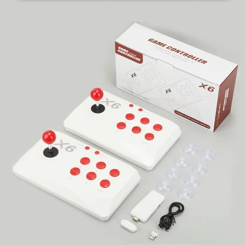 Gaming Console X6 - Consola de Videojuegos X6, Inalámbrica 2.4G