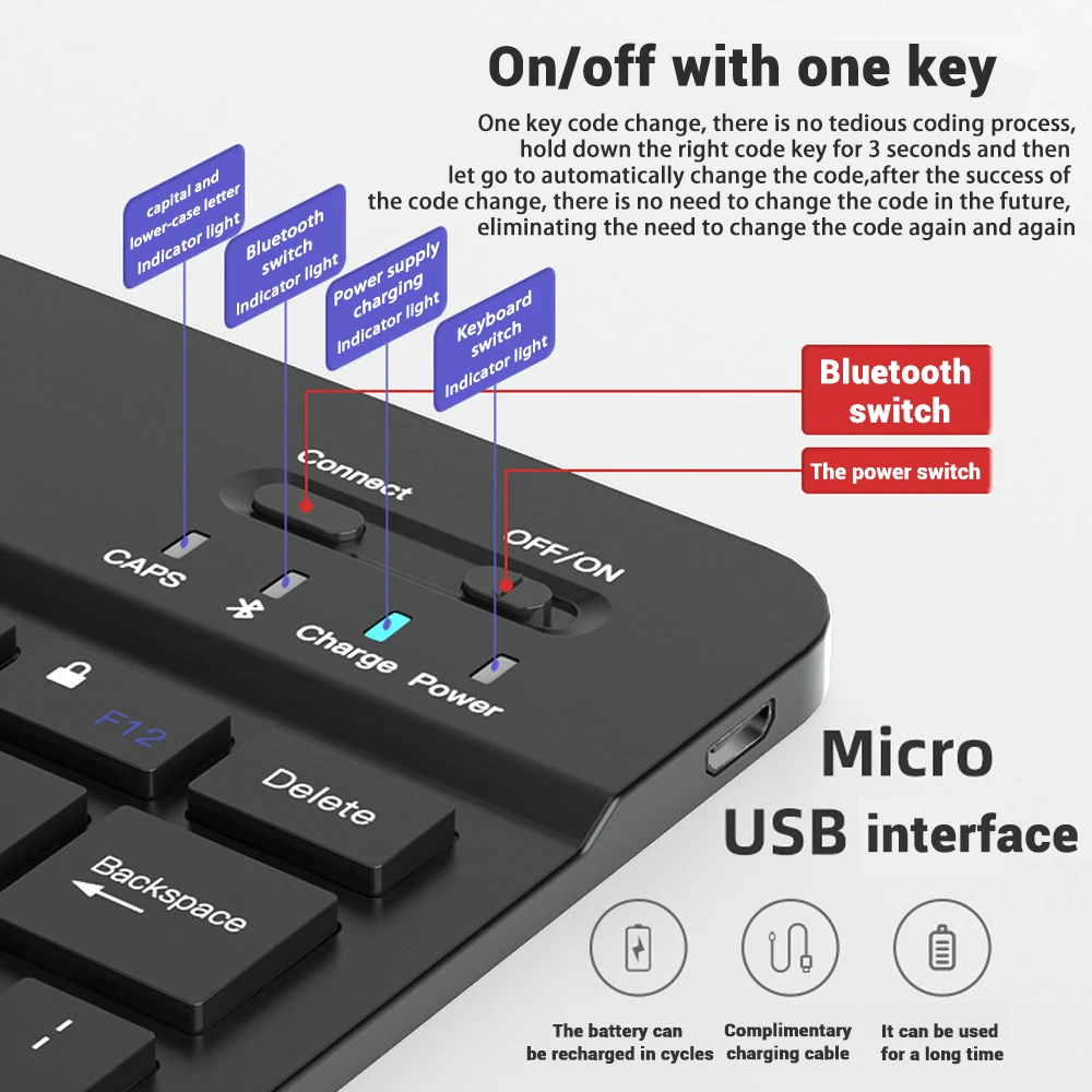 Mini teclado inalámbrico Bluet - Gaming Console For Ipad reseña y precio