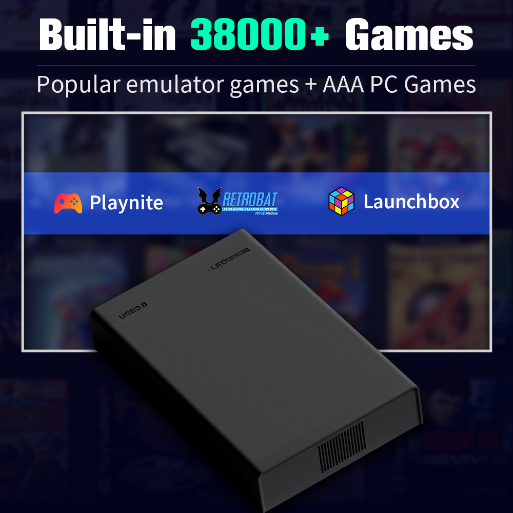 Disco duro para juegos de 500G - Gaming Console Emulator reseña y precio